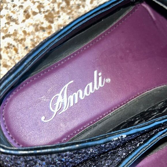 Dance 🕺 in Amalfi Purple Glitter ✨ & Sparkle ✨ Loafers 👞 👞 Sleek Slip-Ons 🪩 - Picture 7 of 17